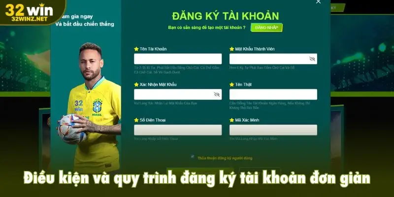 Điều kiện và quy trình đăng ký tài khoản đơn giản